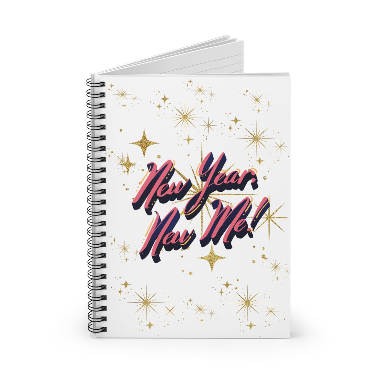 Spiral Notebook - New Year New Me Ruled Line Journal