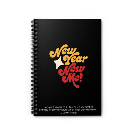 Spiral Notebook - New Year New Me Ruled Line