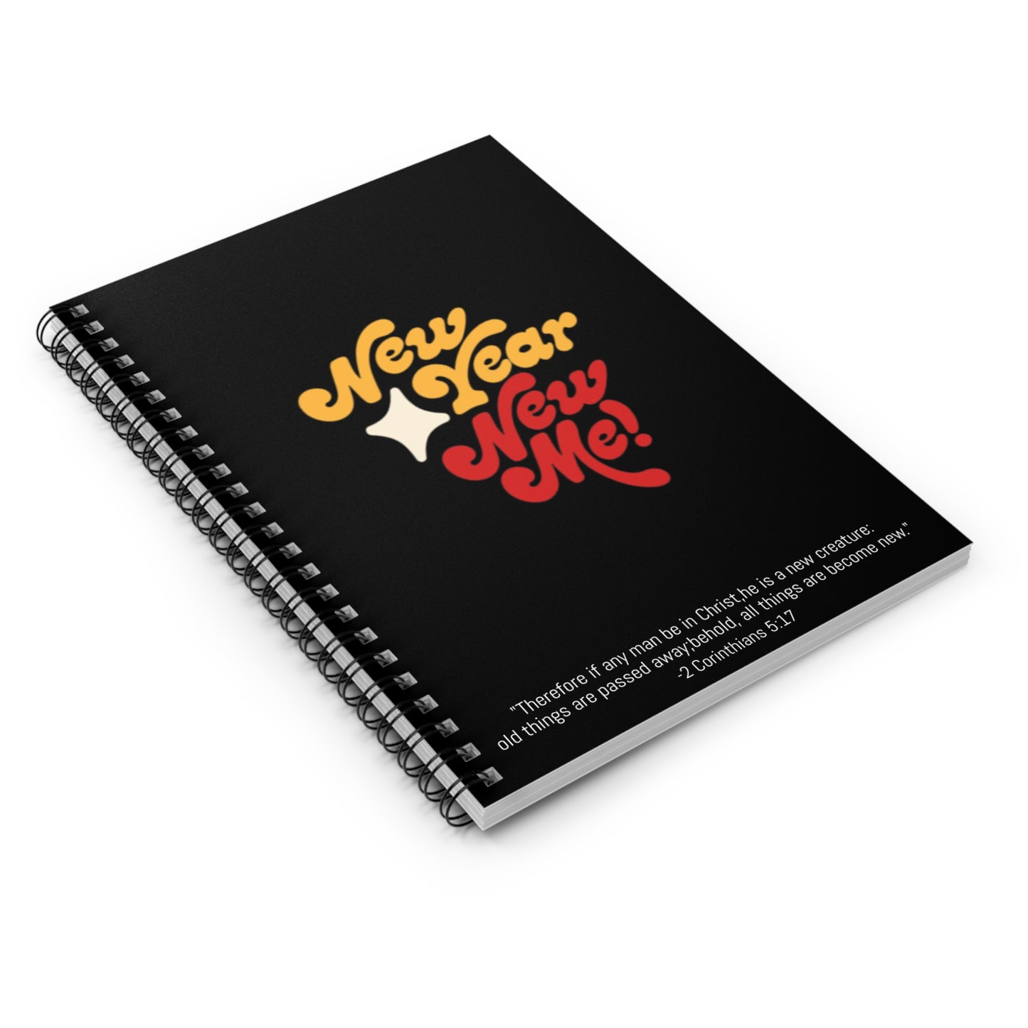 Spiral Notebook - New Year New Me Ruled Line