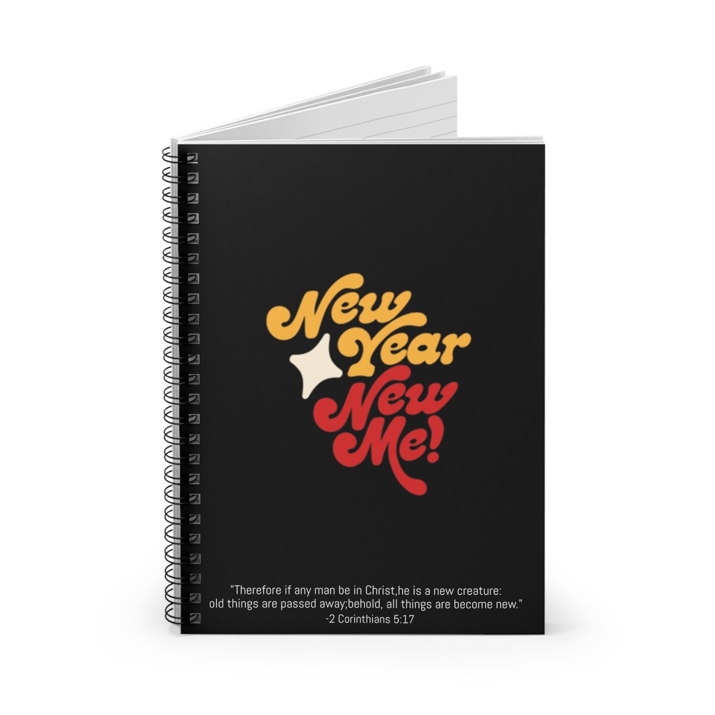 Spiral Notebook - New Year New Me Ruled Line