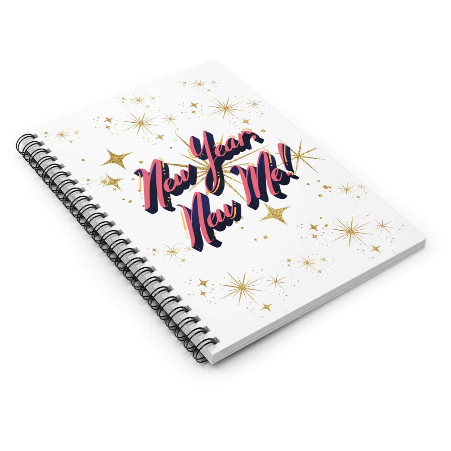 Spiral Notebook - New Year New Me Ruled Line Journal