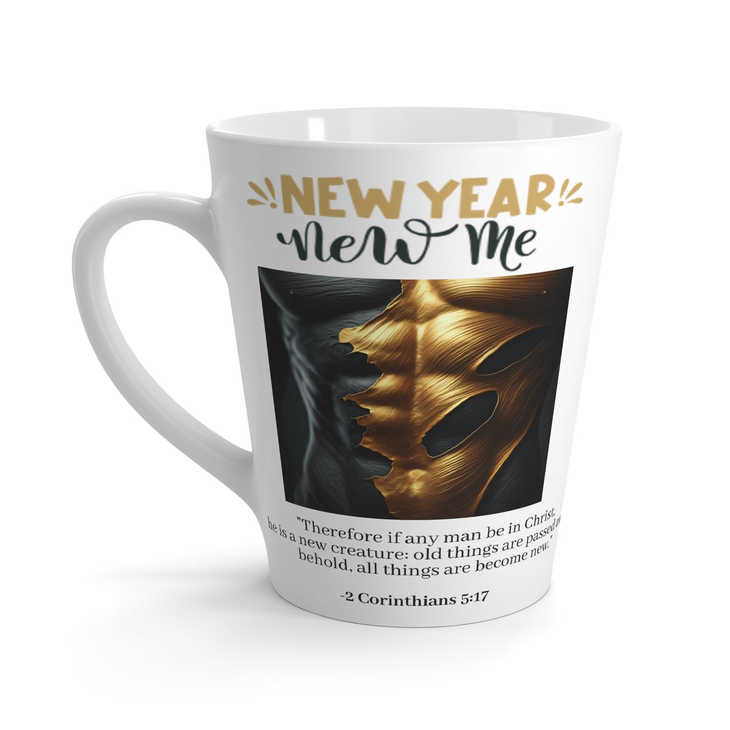 Latte Mug - New Year New Me Bold Design